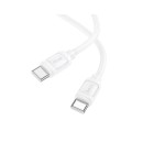 USB töltőkábel C-C 1m Hoco X115 Surpass 60W fehér 652001 HC652001