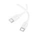 USB töltőkábel C-C 1m Hoco X115 Surpass 60W fehér 652001 HC652001 USB töltőkábel C-C 1m Hoco X115 Surpass 60W fehér 652001 HC652001