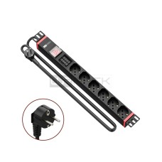 WP WPN-PDU-G03-06 19" PDU/elosztósor 6x Schuko aljzat WPN-PDU-G03-06 WP WPN-PDU-G03-06 19" PDU/elosztósor 6x Schuko aljzat WPN-PDU-G03-06
