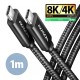 USB 4 C-C kábel 1m Axagon PD 240W BUCM4X-CM10AB BUCM4X-CM10AB USB 4 C-C kábel 1m Axagon PD 240W BUCM4X-CM10AB BUCM4X-CM10AB