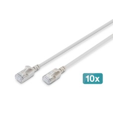 Digitus CAT6A F-FTP Patch Cable 1m Grey (10 Pack) DK-1632-A-010S-10 Digitus CAT6A F-FTP Patch Cable 1m Grey (10 Pack) DK-1632-A-010S-10