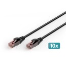 Digitus CAT6 U-UTP Patch Cable 1m Black (10 Pack) DK-1617-010-OD-10 Digitus CAT6 U-UTP Patch Cable 1m Black (10 Pack) DK-1617-010-OD-10