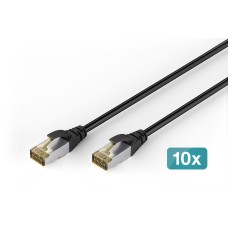 Digitus CAT6A S-FTP Patch Cable 1m Black (10 Pack) DK-1644-A-010-OD-10 Digitus CAT6A S-FTP Patch Cable 1m Black (10 Pack) DK-1644-A-010-OD-10