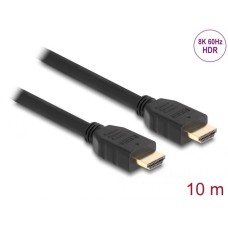 DeLock High Speed HDMI Cable 48 Gbps 8K 60 Hz 10m Black 82006