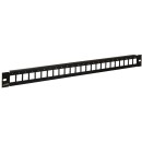 19" keystone patch panel; 24 port; árnyékolatlan RAP-RJ45 19" keystone patch panel; 24 port; árnyékolatlan RAP-RJ45