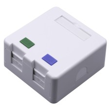 Keystone fali aljzat, felületre szerelhető; 2 portos; árnyékolatlan; 90°/180° keystone kompatibilis NBN-KEY-12U-S Keystone fali aljzat, felületre szerelhető; 2 portos; árnyékolatlan; 90°/180° keystone kompatibilis NBN-KEY-12U-S