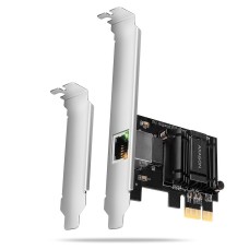 AXAGON PCEE-G50 PCIe Adapter 5 Gigabit Ethernet Realtek PXE w. SP & LP PCEE-G50
