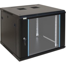 19" 9U 600x600 fali rack szekr&eacute;ny; lapraszerelt; fekete RWA966
