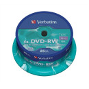 DVD-RW lemez, újraírható, 4,7GB, 4x, hengeren, VERBATIM
