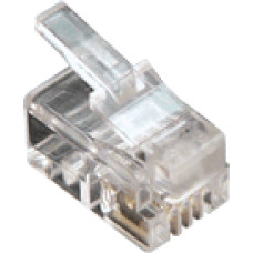 4P4C dugasz moduláris 4P4C dugasz, RJ10 moduláris, réz érintkezők, lapos kábelhez. 4P4C dugasz moduláris 4P4C dugasz, RJ10 moduláris, réz érintkezők, lapos kábelhez.