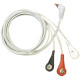 CREATIVE PC-80B ECG Cable Elektróda kábel CREATIVE PC80B kézi EKG készülékhez, 3 elektródás, 1 csomag elektródával.