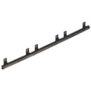 CRV6 Fémszál erősítésű műanyag fogasléc, fogazattal azonos irányú felfogatás, 1m. CRV6 Fémszál erősítésű műanyag fogasléc, fogazattal azonos irányú felfogatás, 1m.