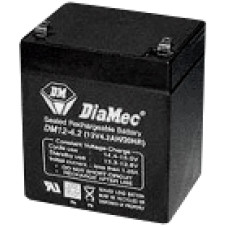 DIAMEC 12V 4,5Ah 12V, 4.5Ah, zsel&eacute;s, &oacute;lom akkumul&aacute;tor, gondoz&aacute;smentes, 105.5x89.5x70mm, 1.5kg.