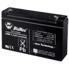 DIAMEC 6V 7,2Ah 6V, 7.2Ah, zselés, ólom akkumulátor, gondozásmentes, 151x34x98.5mm, 1.05kg.