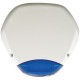EDS AS290 WB Kültéri, hang-és fényjelző, kék, LED-es villogó, fehér ház.