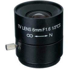 FEIHUA FH-0616F 6mm, 49.6°, F/1.6, 1/3 col, fix írisz, CS.