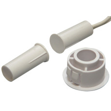 HTN PS-915 MW-H feh&eacute;r Bef&uacute;rhat&oacute;, hossz&uacute;, 9 mm-es, vezet&eacute;kkel, NC kontaktus, 19mm-es &eacute;rz&eacute;kelő adapterrel.