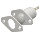 HTN PS-918 MWB fehér Befúrható, golyós, ellendarab nélküli, rövid, 18,5 mm-es, vezetékkel, NC kontaktus.