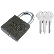 KALE &ouml;nt&ouml;ttvas lakat - 20mm 10-120 Biztons&aacute;gi, &ouml;nt&ouml;ttvas lakat, 3 kulccsal, sz&uuml;rke, 20x19.5x10.5mm.