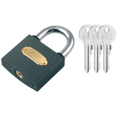 KALE &ouml;nt&ouml;ttvas lakat - 50mm 10-150 Biztons&aacute;gi, &ouml;nt&ouml;ttvas lakat, 3 kulccsal, sz&uuml;rke, 50x41x17mm.