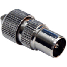 KOAX dug&oacute; egyenes, f&eacute;m KOAX dug&oacute; RG-59 &eacute;s RG-6 k&aacute;belekhez, egyenes, csavarozhat&oacute;, f&eacute;m.