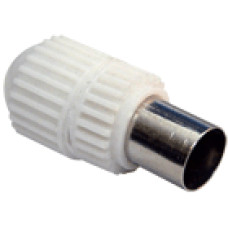 KOAX dug&oacute; egyenes, műanyag h&aacute;zas KOAX dug&oacute; egyenes, RG-58, RG-6 k&aacute;belekhez, műanyagh&aacute;zas.