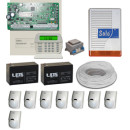 Komplett Rendszer DSC 1832H 8 db infra, központ,ikon LCD kezelő,doboz,kültéri sziréna,2 db akkumulátor,táp,100m kábel.