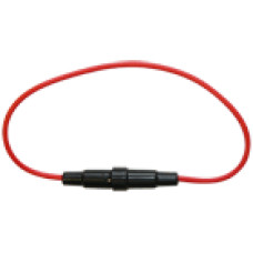 Lengő biztos&iacute;t&eacute;k foglalat 5x20mm-es olvad&oacute;biztos&iacute;t&eacute;kokhoz, bajonettz&aacute;ras, erős&iacute;tett műanyag, bek&ouml;tő vezet&eacute;k.