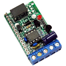 NOLOGO R1A 1 csatorn&aacute;s vevő, nagyfrekvenci&aacute;s modul n&eacute;lk&uuml;l, NO rel&eacute;kimenet, 12-24VAC/DC.