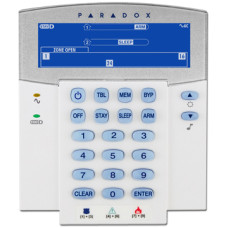 PARADOX K35 Ikon LCD 32 z&oacute;n&aacute;s vezet&eacute;kes, fix LCD kezelő, 2 part&iacute;ci&oacute;, MG &eacute;s SP k&ouml;zpontokhoz.