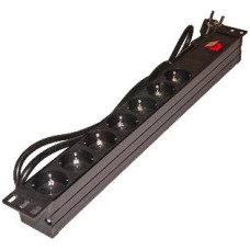 Rack 230V elosztósáv RET2207 Elosztósáv, 7x230V dugaszoló aljzat, kapcsolós, 19 colos rack szekrénybe. Rack 230V elosztósáv RET2207 Elosztósáv, 7x230V dugaszoló aljzat, kapcsolós, 19 colos rack szekrénybe.