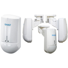 SASO PM-4010P Passz&iacute;v infra + mikrohull&aacute;m&uacute; &eacute;rz&eacute;kelő, kis&aacute;llatv&eacute;delem, 84&deg;, 10m, NO/NC, 8-18VDC, konzol.