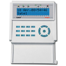 SATEL INTEGRA KLCD-BLUE LCD kezelő SATEL INTEGRA és GSM ULTIMATE központokhoz, kék háttérfény.