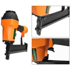 SOCONAILS 9250 Pneumatikus tűzőg&eacute;p, 8.7mm sz&eacute;les, 19-50mm hossz&uacute; tűzőkapcsokhoz, 200-as t&aacute;r, kaliber: 18.