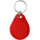 SOYAL AM KeyTag No.3 13.56 MHz piros Kulcstartós Proximity tag, lapos csepp alakú, F08, 13.56 MHz piros.