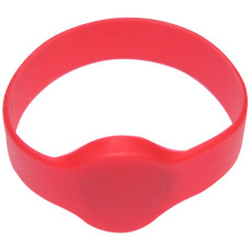 SOYAL AM Wristband No.1 13.56 MHz piros Proximity szilikon karkötő, óra, vízálló, F08, 13.56MHz, 62mm, piros.