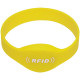 SOYAL AM Wristband No.2 13.56 MHz sárga Proximity szilikon karkötő,ovális óra, vízálló, F08, 13.56 MHz, 65mm, sárga.