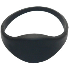 SOYAL AM Wristband No.3 125 kHz fekete Proximity szilikon kark&ouml;tő, ov&aacute;lis, v&iacute;z&aacute;ll&oacute;, TK4100, 125kHz, 62mm, fekete.