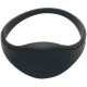 SOYAL AM Wristband No.3 13.56 MHz fekete Proximity szilikon karkötő, ovális, vízálló, F08, 13.56MHz, 62mm, fekete.