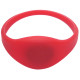 SOYAL AM Wristband No.3 13.56 MHz piros Proximity szilikon karkötő, ovális, vízálló, F08, 13.56MHz, 62mm, piros.