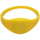 SOYAL AM Wristband No.3 13.56 MHz sárga Proximity szilikon karkötő, ovális, vízálló, F08, 13.56MHz, 62mm, sárga.