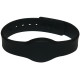 SOYAL AM Wristband No.4 13.56 MHz fekete Proximity szilikon karkötő, óra, állítható szíj, vízálló, F08, 13.56 MHz, fekete.