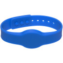 SOYAL AM Wristband No.4 13.56 MHz kék Proximity szilikon karkötő, óra, állítható szíj, vízálló, F08, 13.56 MHz, kék.