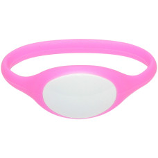 SOYAL AM Wristband No.5 13.56 MHz pink Proximity szilikon kark&ouml;tő, ov&aacute;lis, v&iacute;z&aacute;ll&oacute;, F08, 13.56MHz, pink/feh&eacute;r