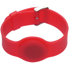 SOYAL AM Wristband No.6 125 kHz piros Proximity szilikon kark&ouml;tő, &oacute;ra, csatos, &aacute;ll&iacute;that&oacute; sz&iacute;j, v&iacute;z&aacute;ll&oacute;, TK4100, 125kHz, piros.