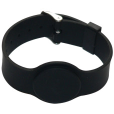 SOYAL AM Wristband No.6 13.56 MHz fekete Proximity szilikon kark&ouml;tő, &oacute;ra, csatos, &aacute;ll&iacute;that&oacute; sz&iacute;j, v&iacute;z&aacute;ll&oacute;, F08, 13.56MHz, fekete.