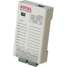 SOYAL AR-727CM-V3 Univerzális szerver RS-232, RS-485 jelek 10/100 Mbps Ethernet jellé átalakításához. SOYAL AR-727CM-V3 Univerzális szerver RS-232, RS-485 jelek 10/100 Mbps Ethernet jellé átalakításához.