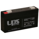 UPS 6V 1,3Ah 6 V 1,3 Ah, zselés, savas, ólom akkumulátor, 97x58x24mm 0,63kg.