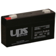 UPS 6V 1,3Ah 6 V 1,3 Ah, zsel&eacute;s, savas, &oacute;lom akkumul&aacute;tor, 97x58x24mm 0,63kg.