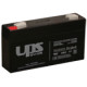UPS 6V 1,3Ah 6 V 1,3 Ah, zselés, savas, ólom akkumulátor, 97x58x24mm 0,63kg.